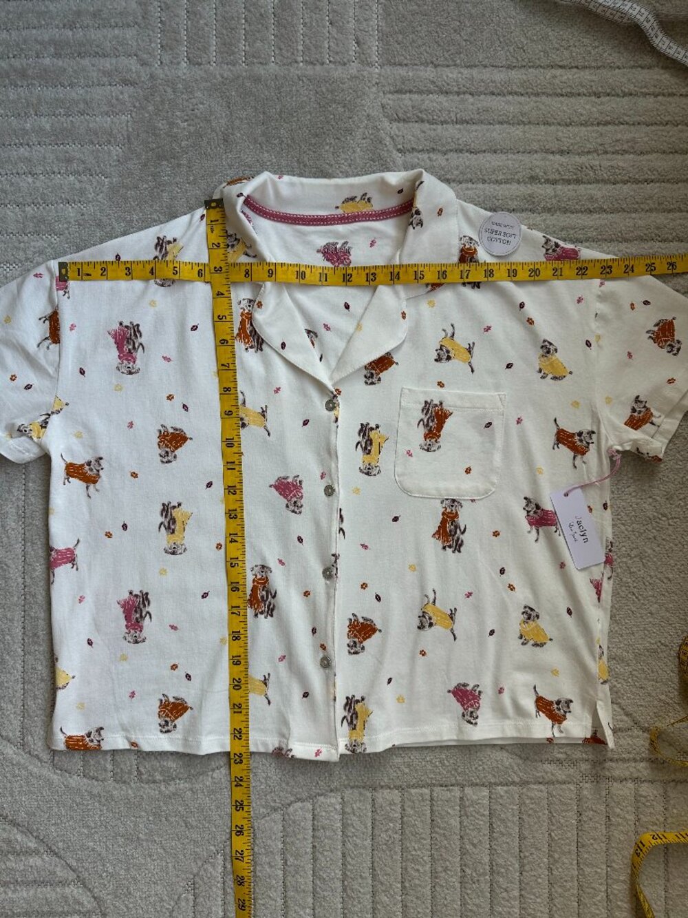 Jaclyn New York Women’s XL Dog Print Cotton Pajama Set NWT 2 Piece